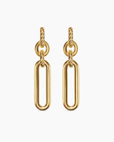 Lexington Double Link Drop Earrings in 18K Yellow Gold, 53mm